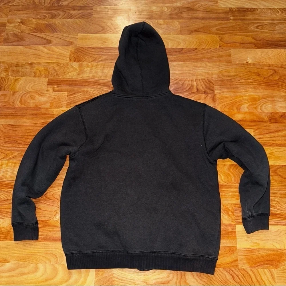 Vintage Y2K Billabong Hoodie Sherpa Lined Zip up Youth L Has Fade And Wear